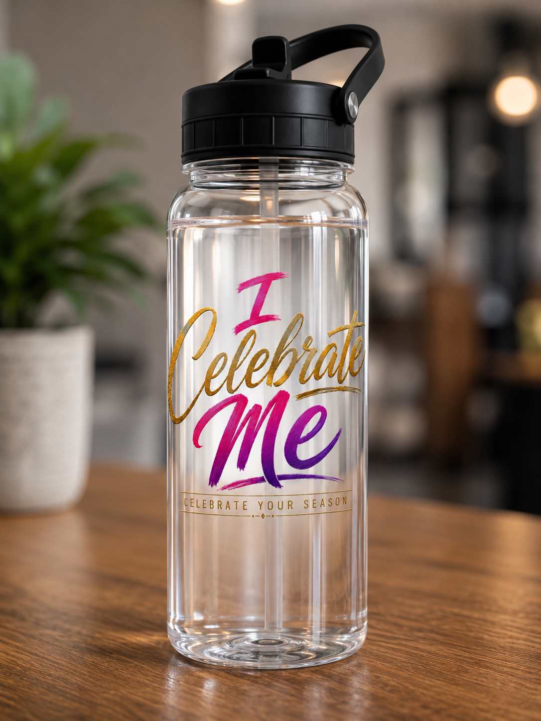 I Celebrate Me water bottle